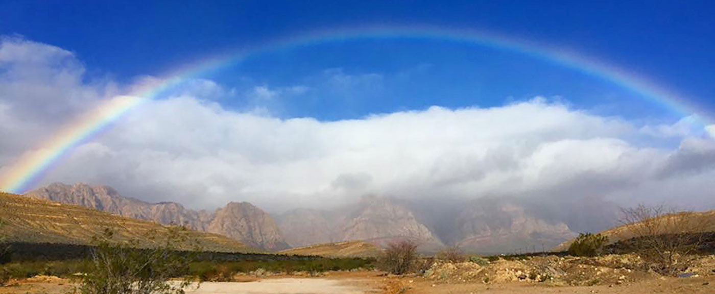 Rainbow Over Red Rock | Save Red Rock