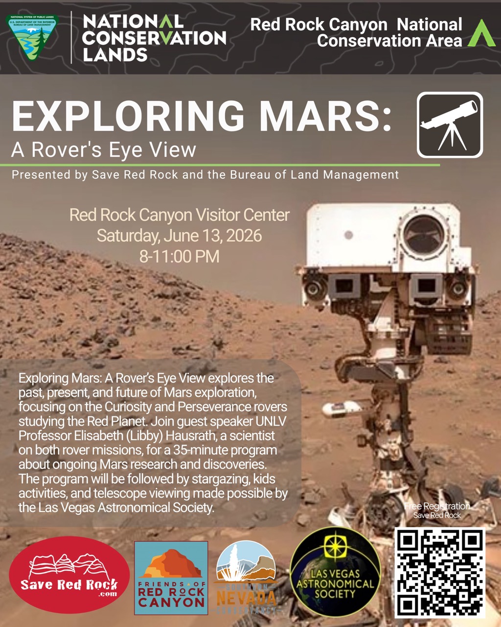 Exploring Mars Star Party flyer