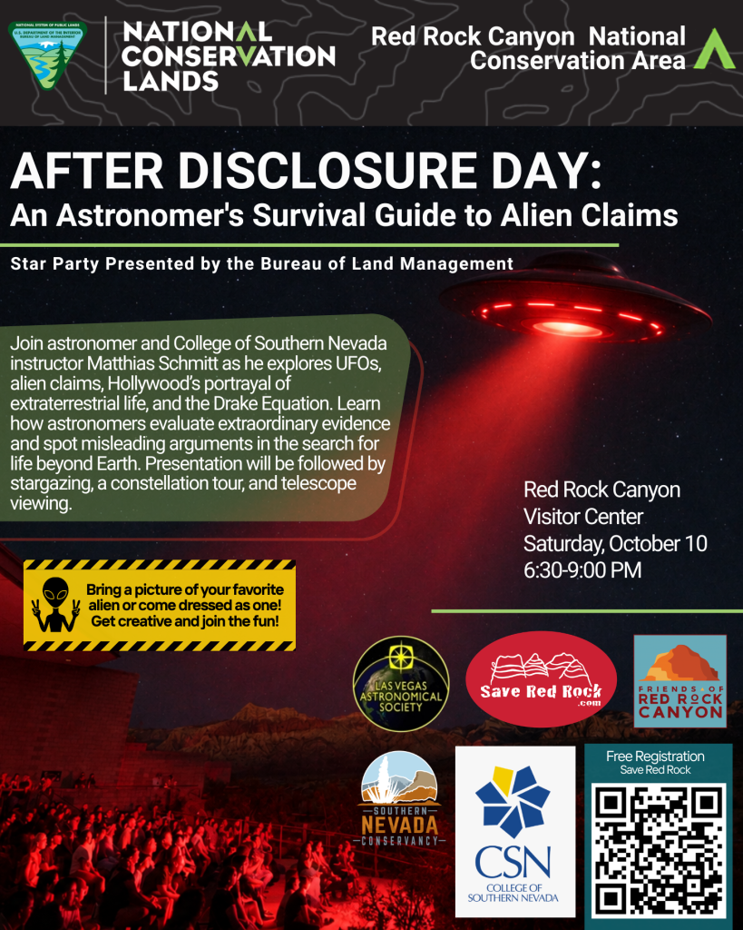 After Disclosure Day Star Party Flyer